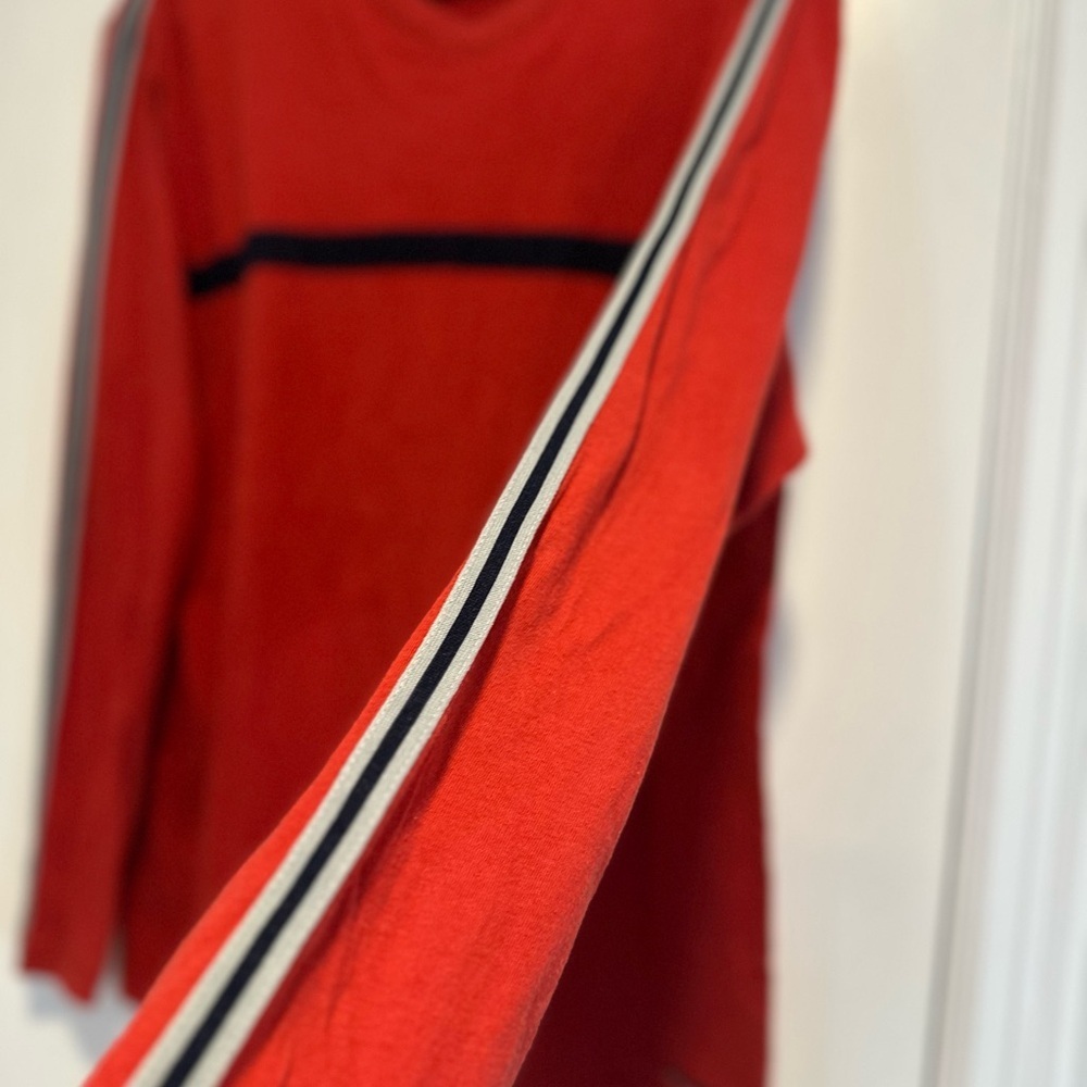 Vintage 90s Unionbay Sz: XL Red Striped Rugby Style Long Sleeve Casual Top. - Picture 7 of 10
